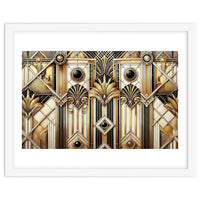 Art Deco Gold Geometric Pattern