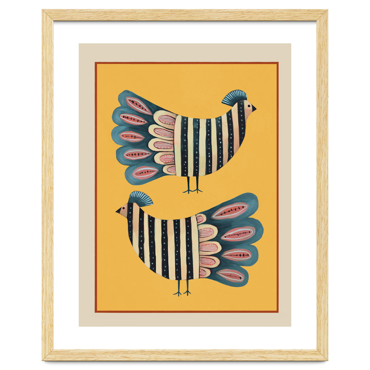 Striped Bird Pair II
