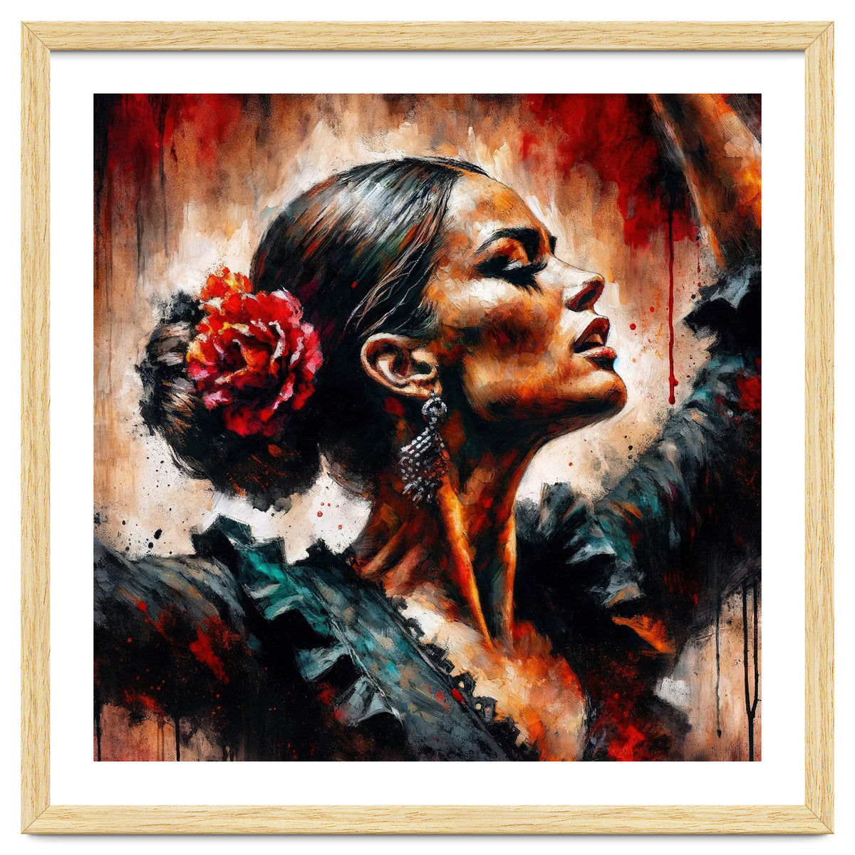 Watercolor Flamenco Dancer #5