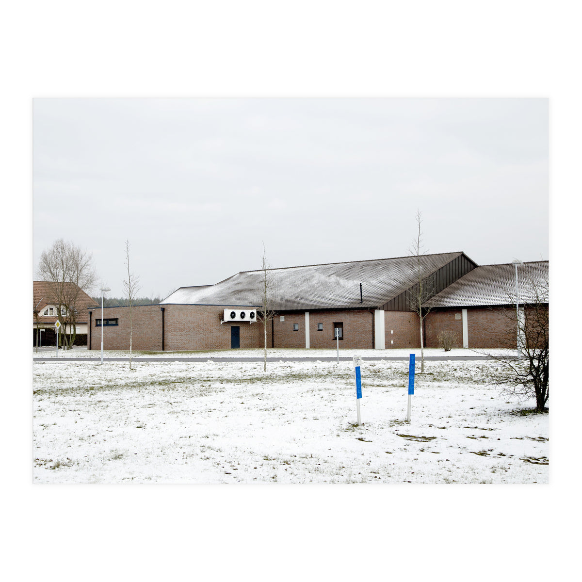Snow covered  supermarket (Print Only)