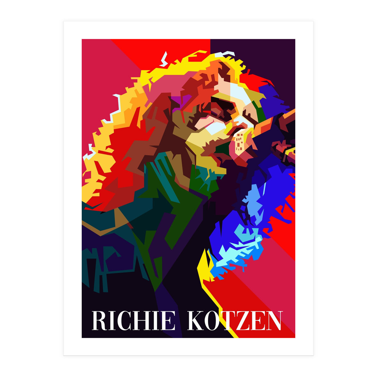 Richie Kotzen American Guitarist Singer Pop Art WPAP (Print Only)