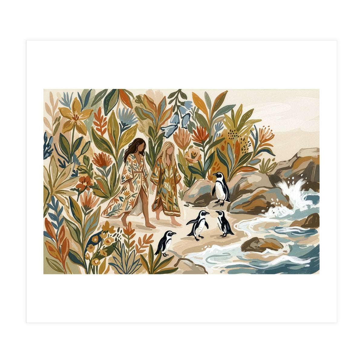 Bohemian Coastal Stroll (Print Only)