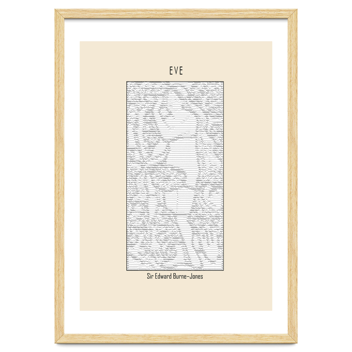 Eve – Sir Edward Burne–jones (ascii Art)