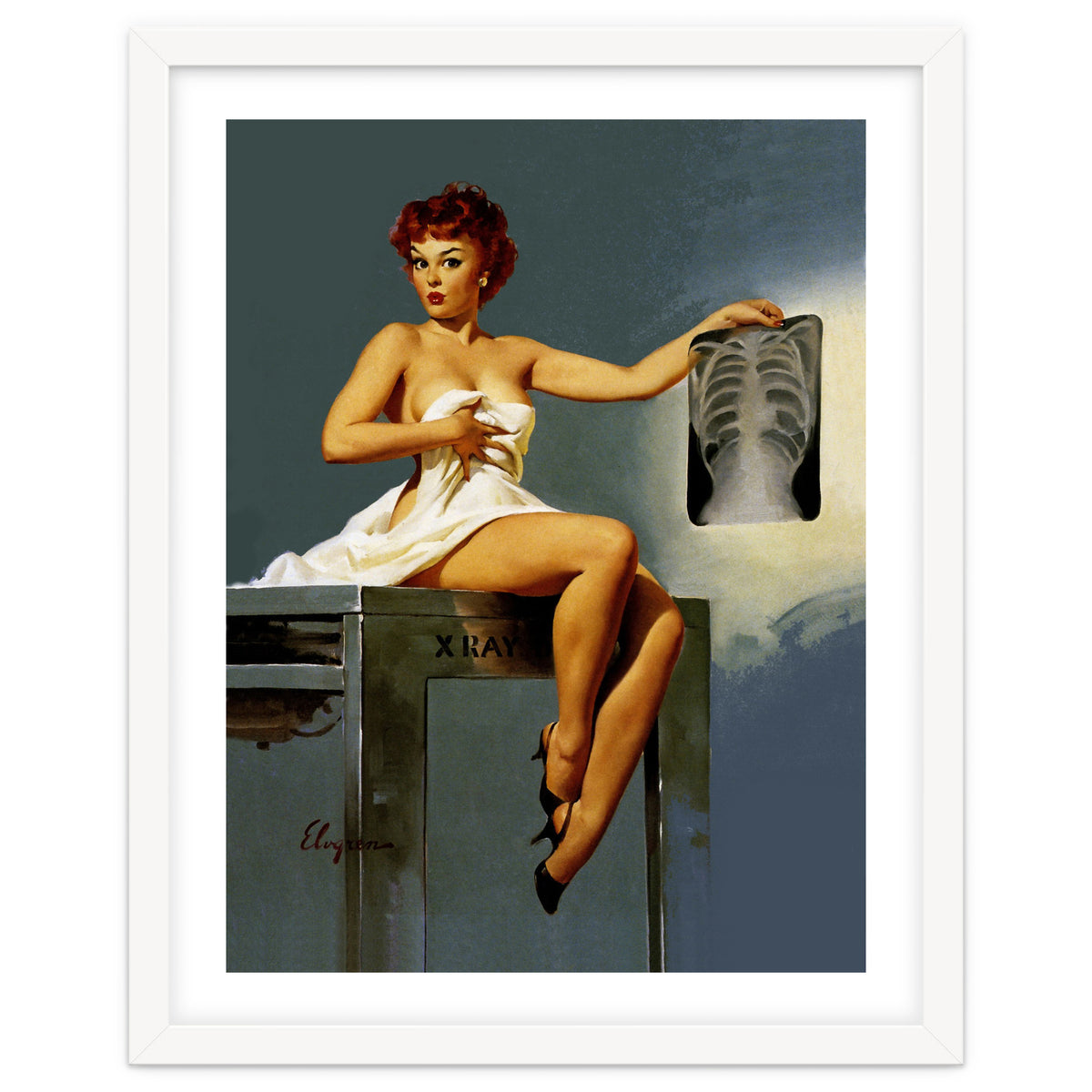 Pin Up Sexy Girl At The Doctor