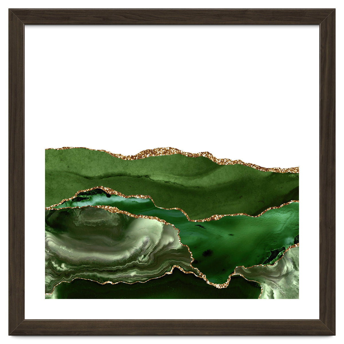 Green & Gold Agate Texture 25