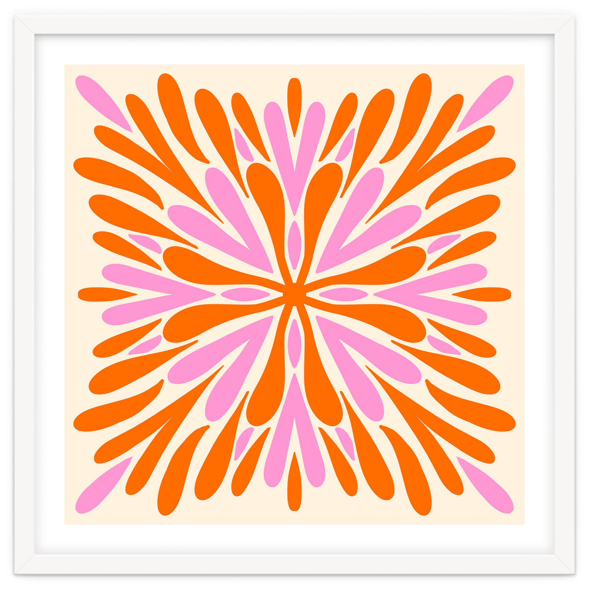 Symmetry Petals - pink and orange