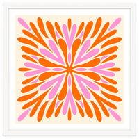 Symmetry Petals - pink and orange