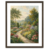Enchanted English Cottage Garden Oil Painting thumbnail