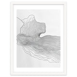 Abstract Black And White Organic Flowing Lines Pattern thumbnail