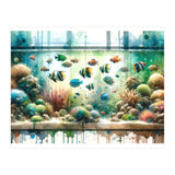 Colorful Aquarium Fish Tank (Print Only) thumbnail