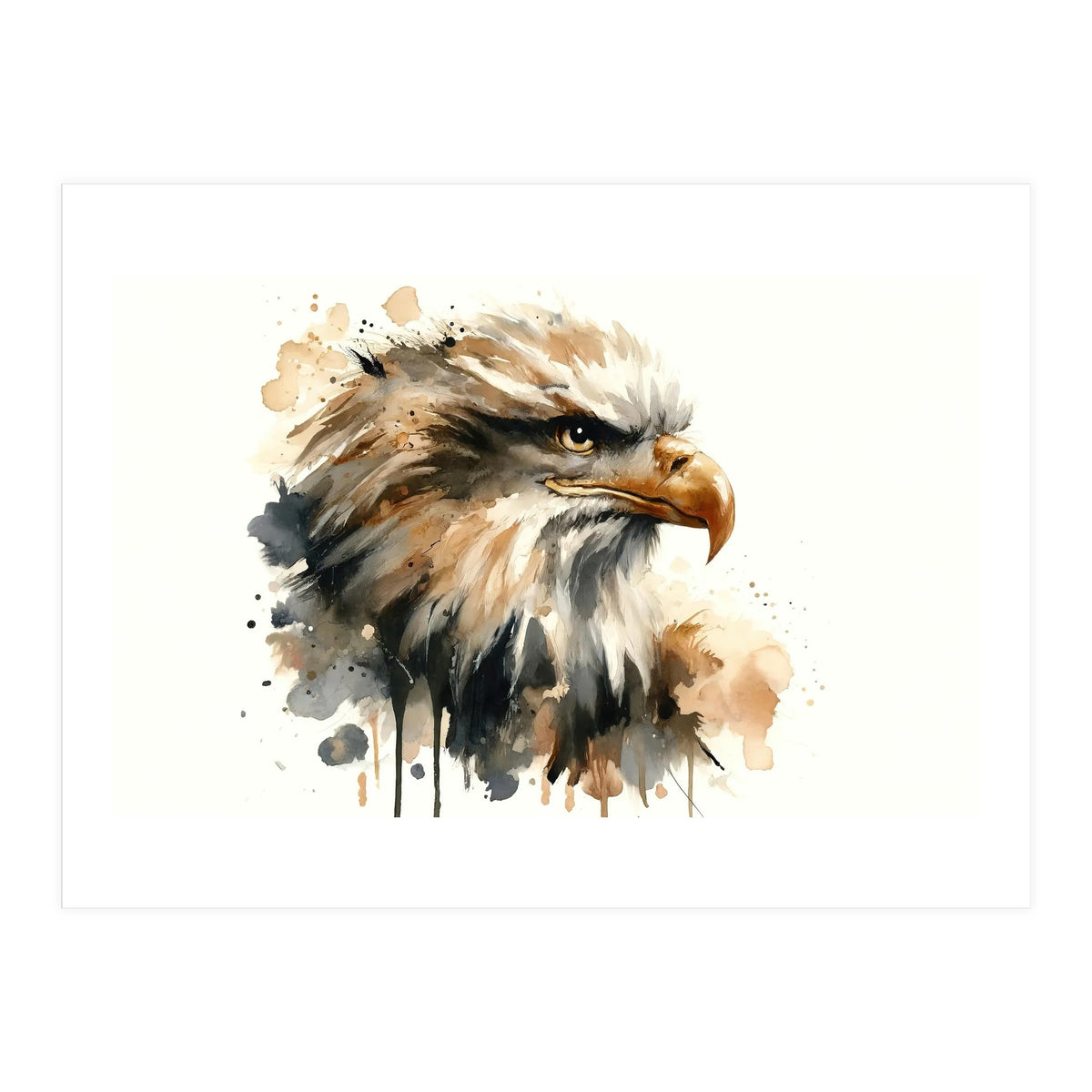 Majestic Eagle Side Profile (Print Only)