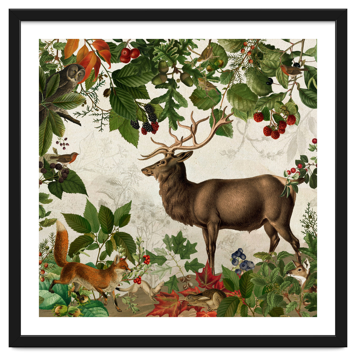 Nostalgic Autumn guardians of the forest 1