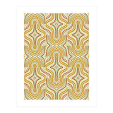 Ochre Retro Marbled Tiles (Print Only) thumbnail
