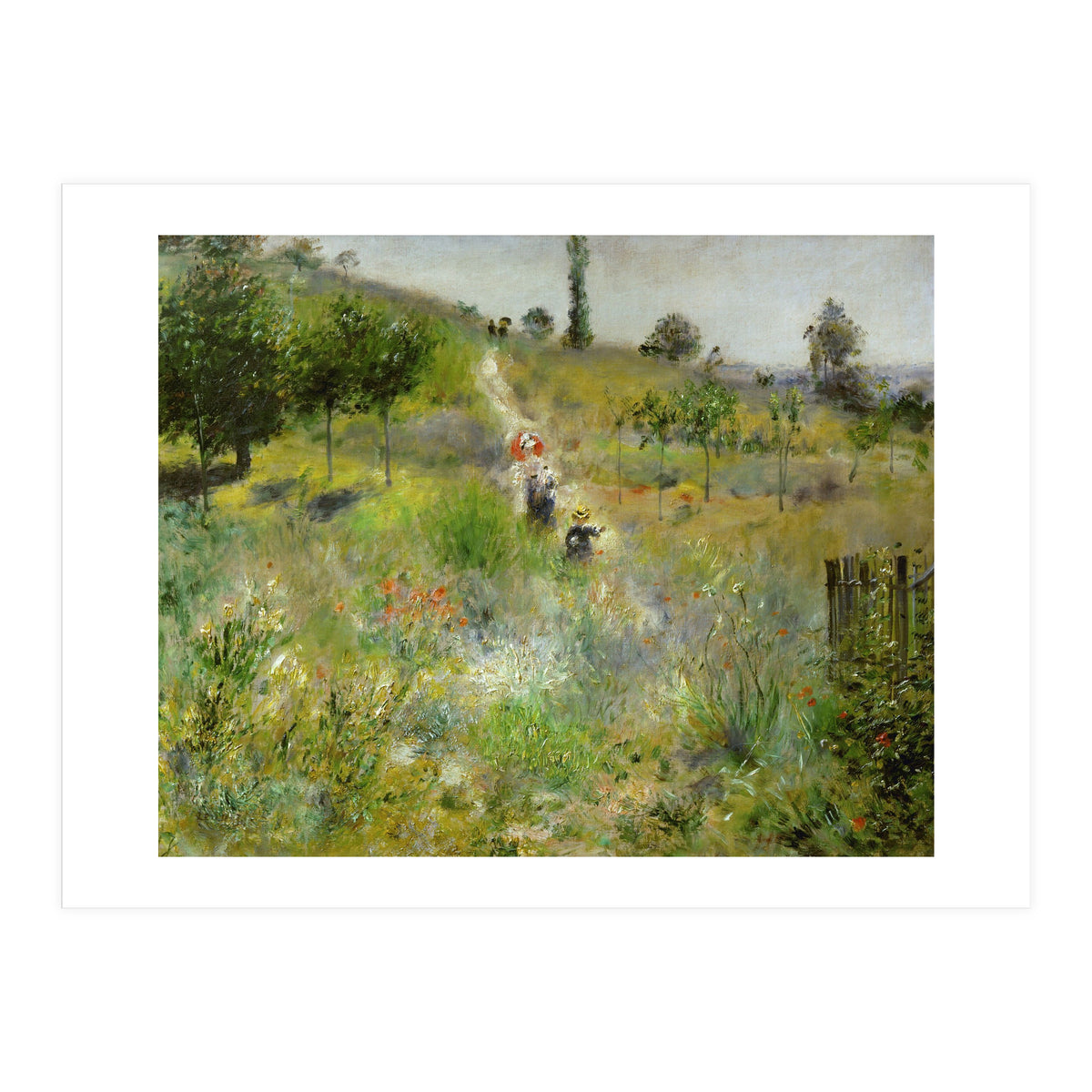 Chemin montant dans les hautes herbes. Oil on canvas (around 1875) 60 x 74 cm R. F. 2581. (Print Only)