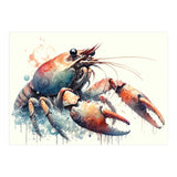 Colorful Lobster Watercolor (Print Only) thumbnail