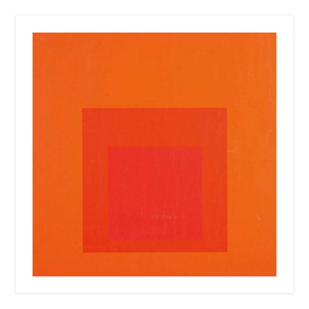 JOSEF ALBERS - HOMAGE TO THE SQUARE RED  (Print Only)