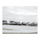 Snow covered houses on the hill (Print Only) thumbnail