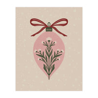 Christmas Floral Globe (Print Only)