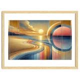 Sundown Serenity Scene In Art Deco thumbnail