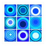 Circles & Rectangles Alt Blue 3 X 3: 4 (Print Only) thumbnail
