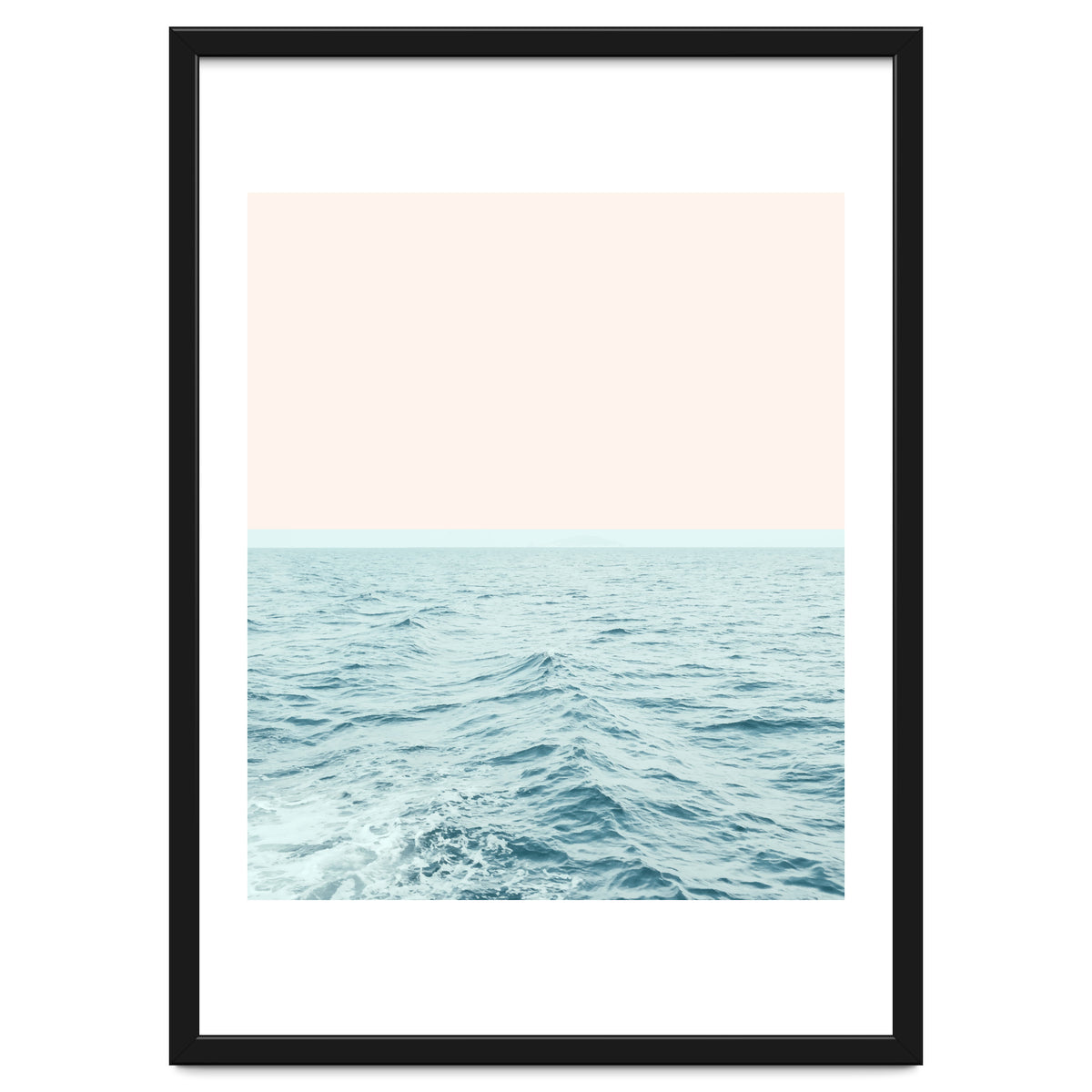 Sea Breeze, Minimal Nature Ocean Photography, Scenic Landscape Pastel Luxe Sea