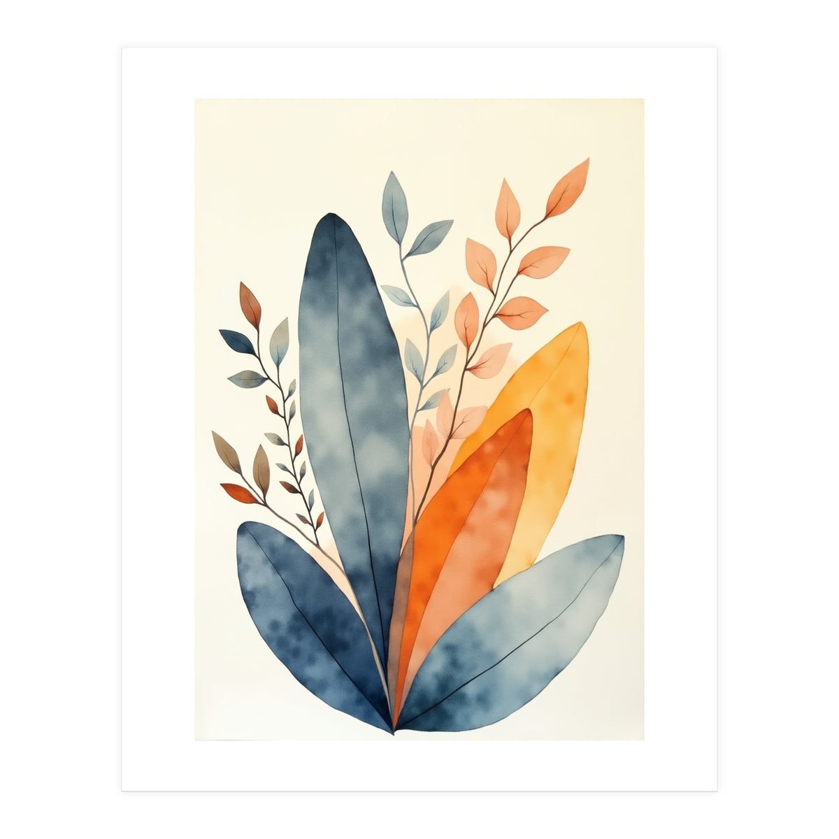 Modern Contemporary Art Flower (Print Only)