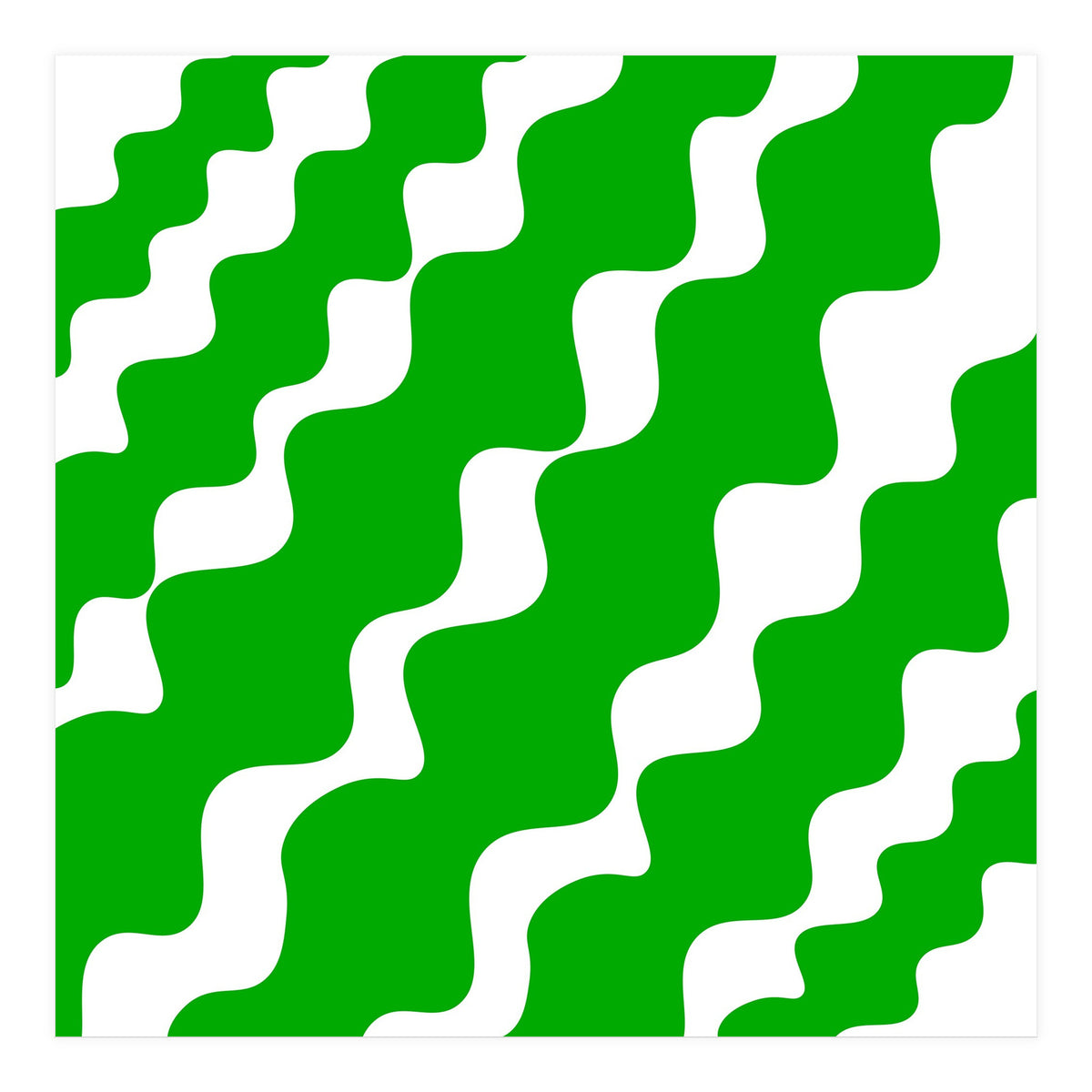 Green Wavy (Print Only)