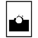 Find Your Feet, Panda Abstract Monochromatic Black & White, Wildlife Animals Cute Eclectic Bohemian Pets thumbnail