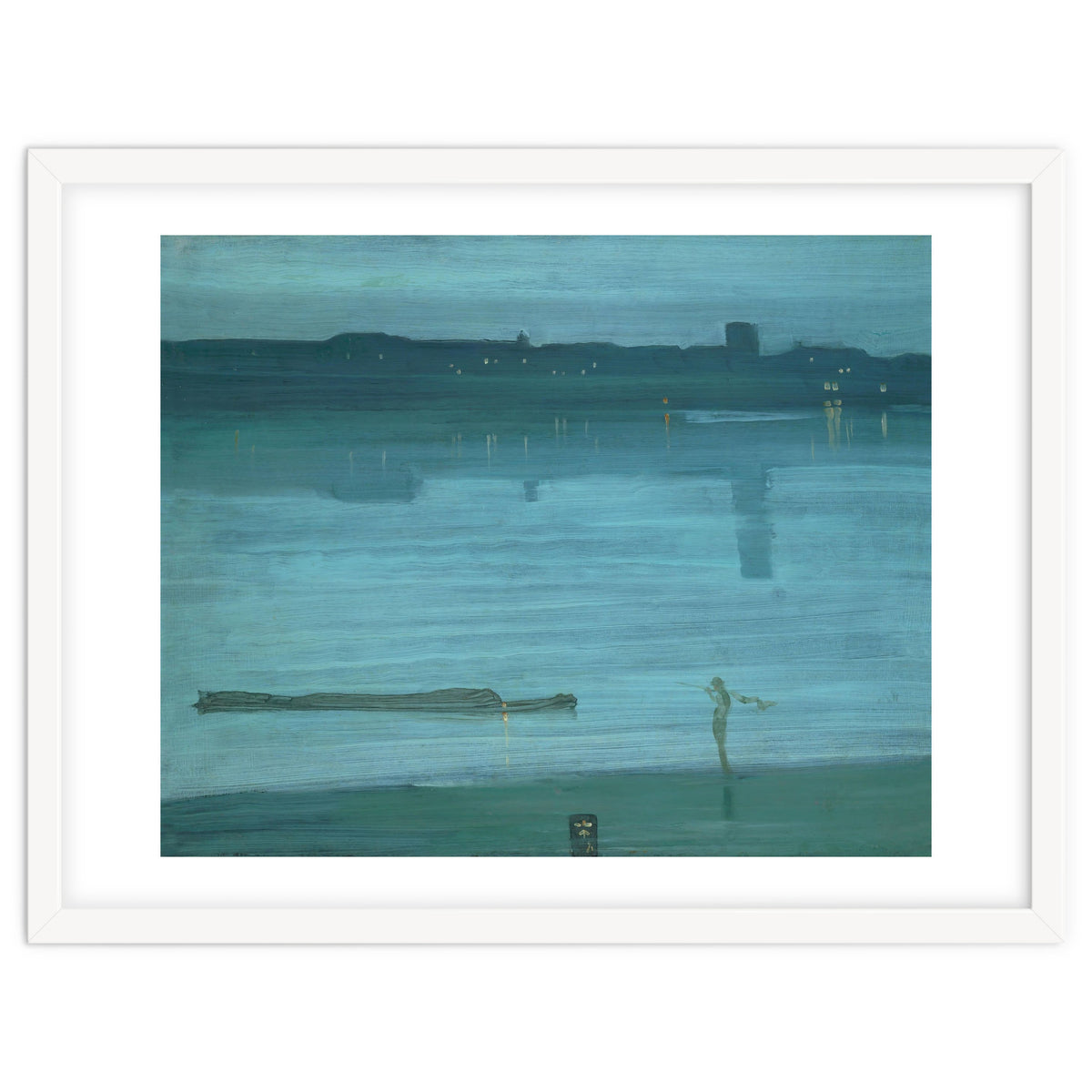 Nocturne, Blue and Silver: Chelsea, 1871 Canvas, 50,2 x 60,8 cm.