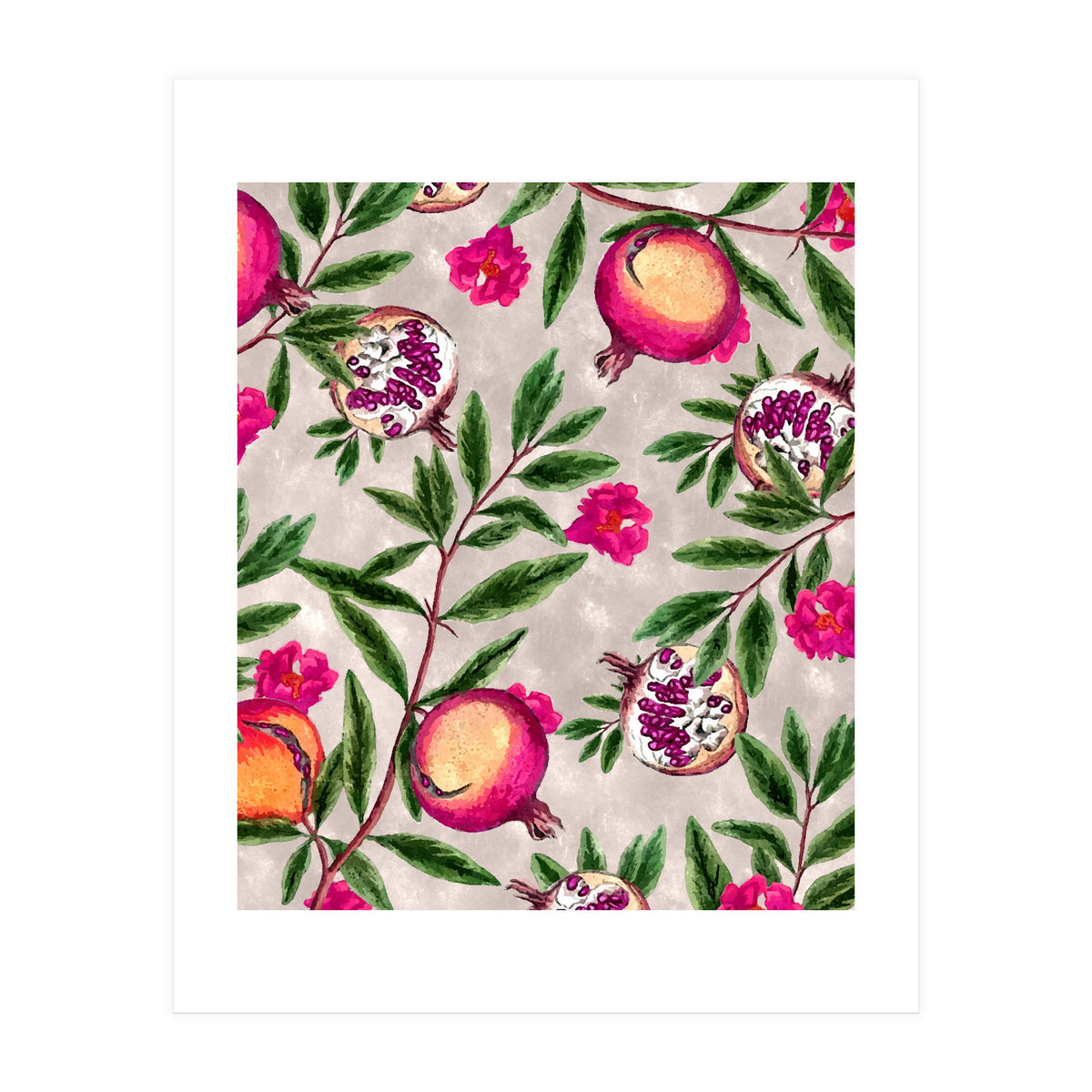 Pomegranate Pattern (Print Only)