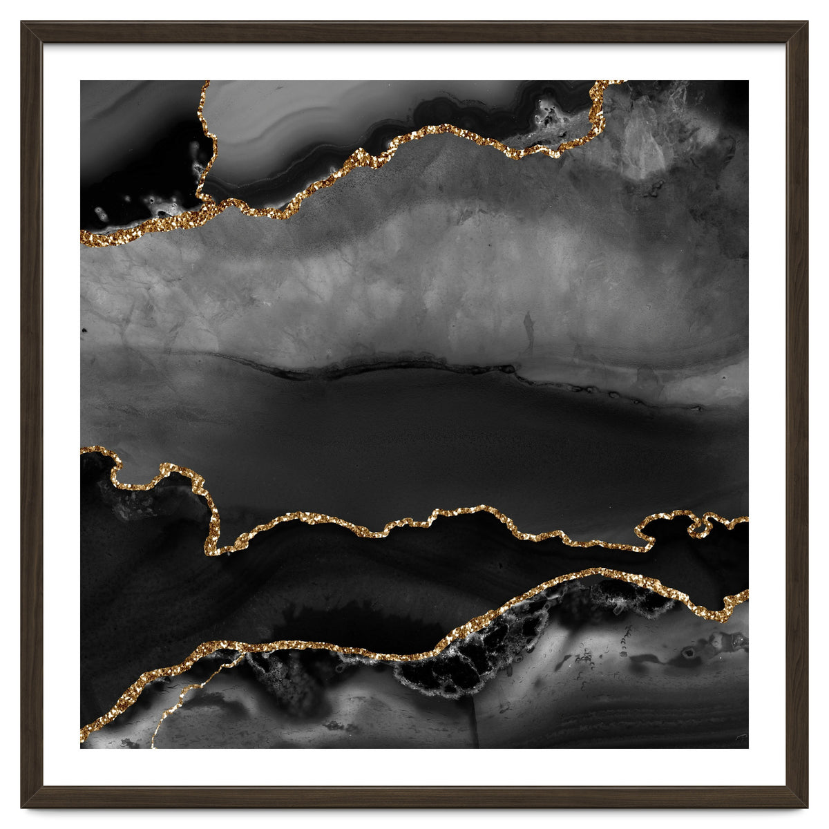 Black & Gold Agate Texture 02