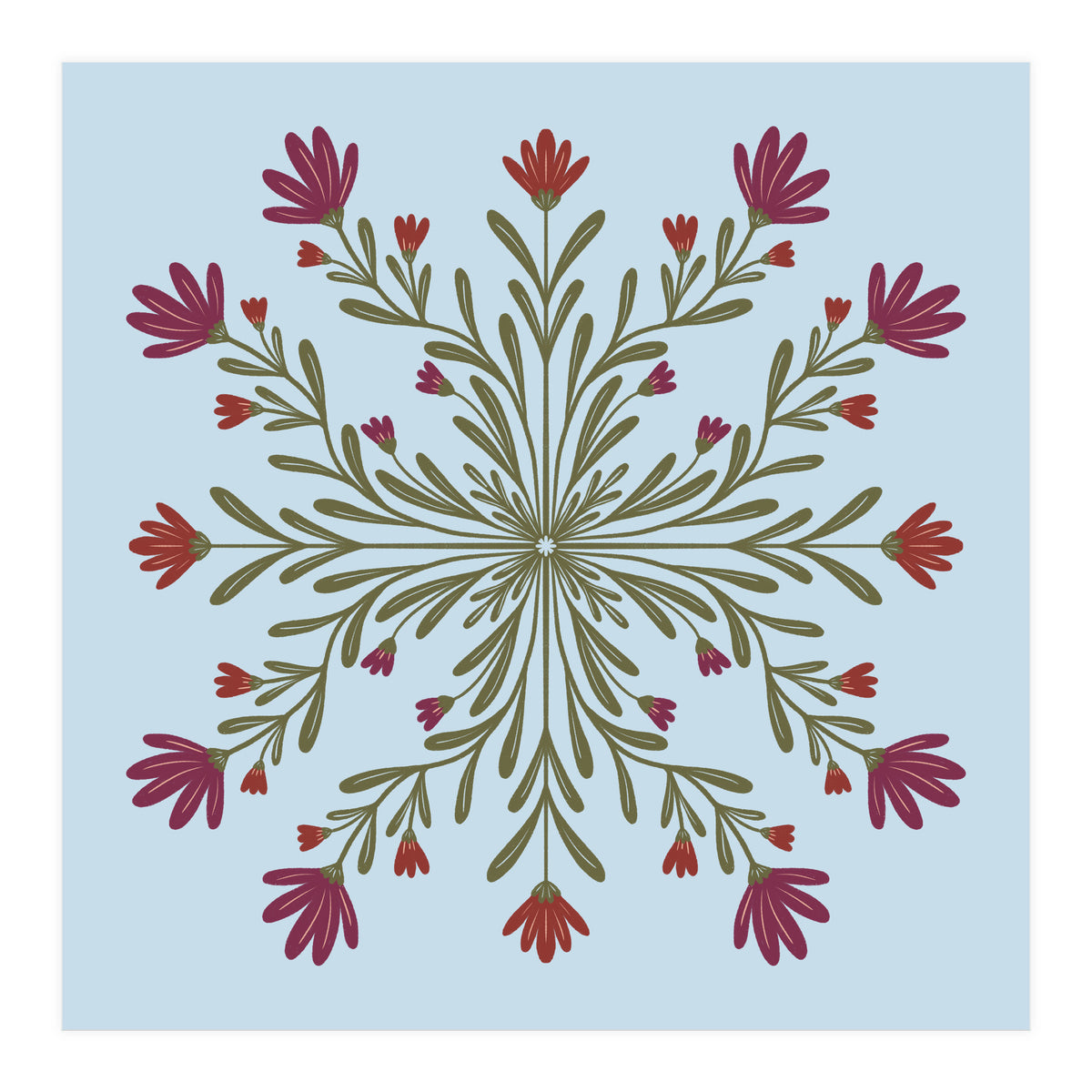 Floral Mandala  (Print Only)