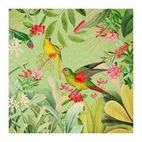 Summer Day Vintage Tropical Jungle (Print Only)