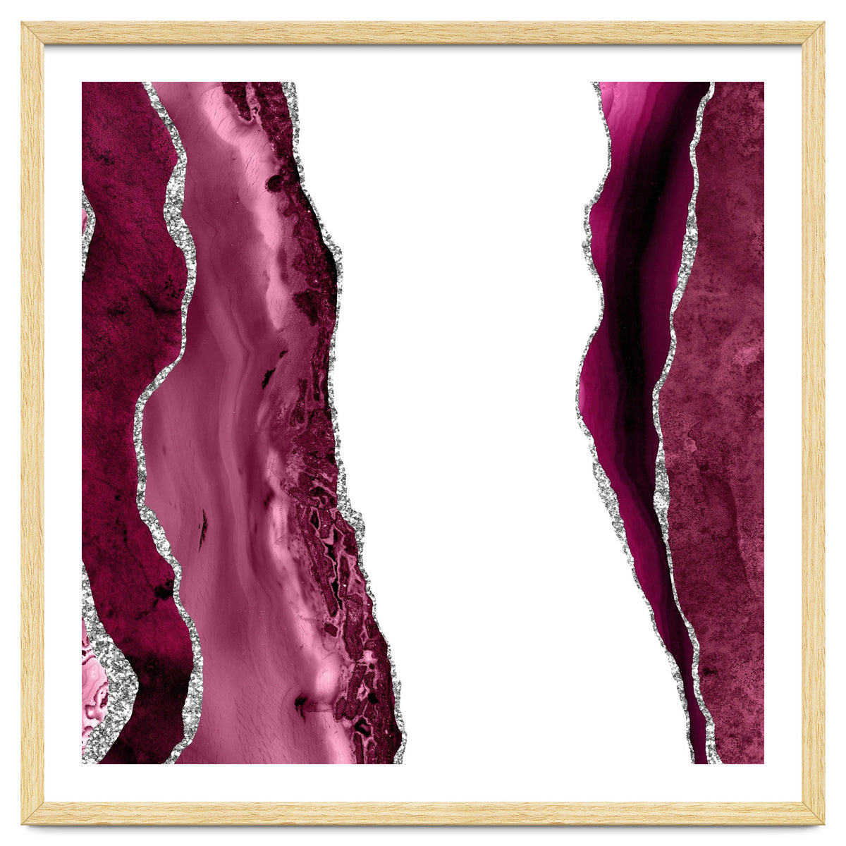 Burgundy & Silver Agate Texture 06