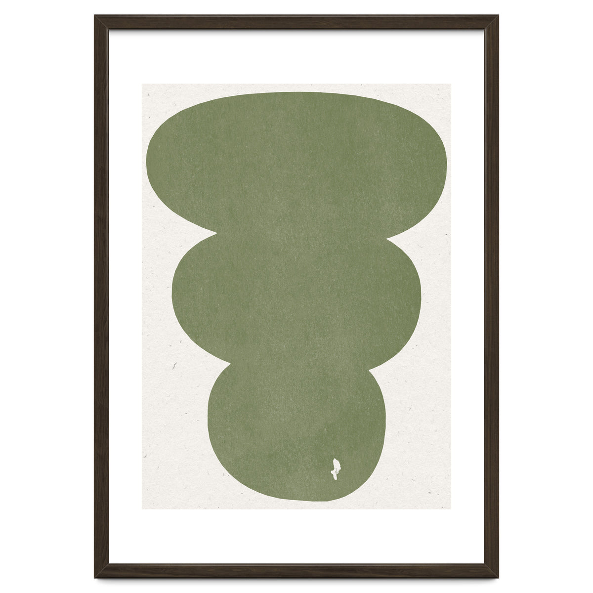 GREEN WATERCOLOR SHAPES NO.4