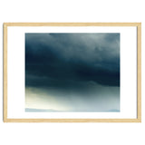 Storm Rain Clouds Watercolor Painting Blue Minimal Dark Sky Graphic thumbnail