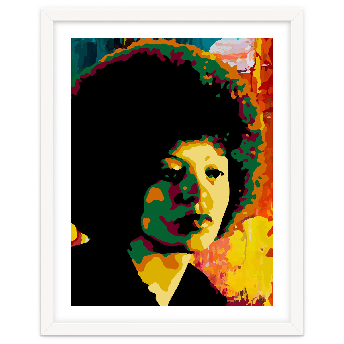 Angela Davis Colorful abstract Art 2