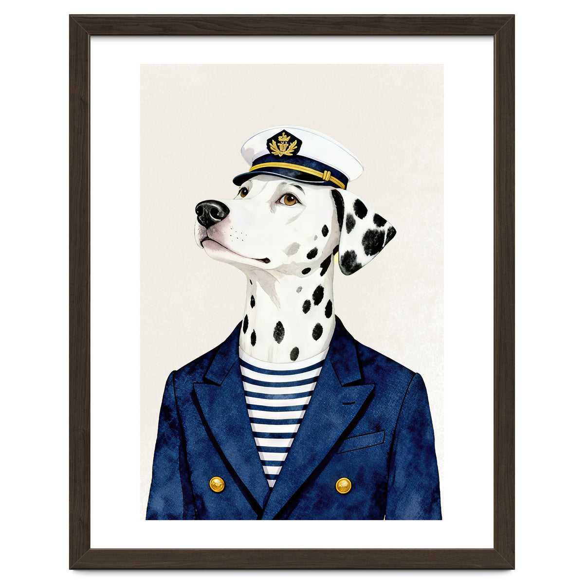 Dalmatian dog As captain