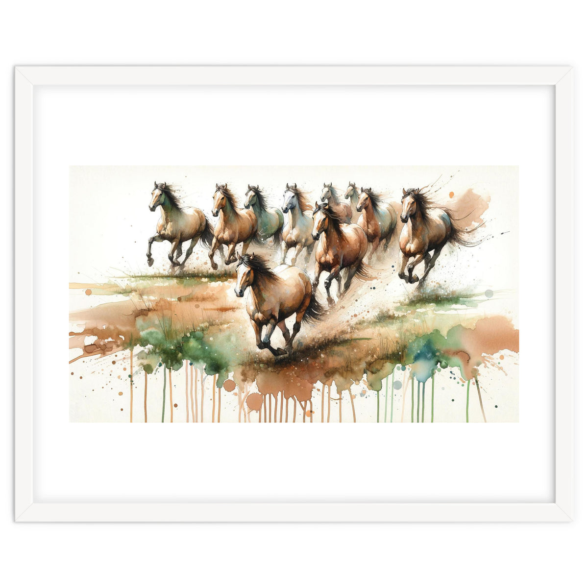 Galloping Horse Herd