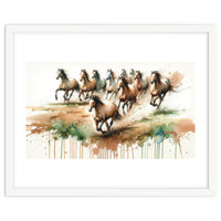 Galloping Horse Herd
