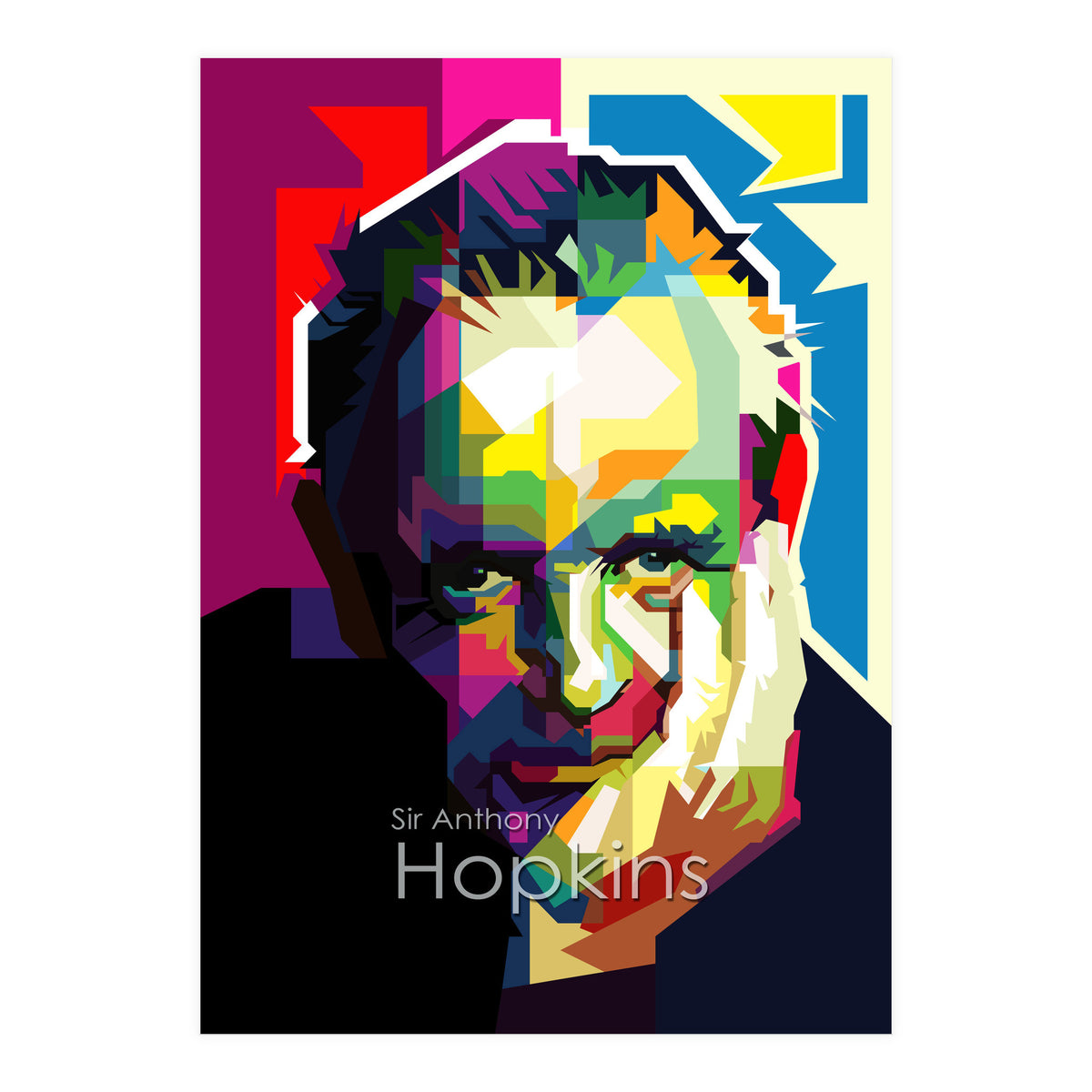 Sir Anthony Hopkins Pop Art WPAP (Print Only)