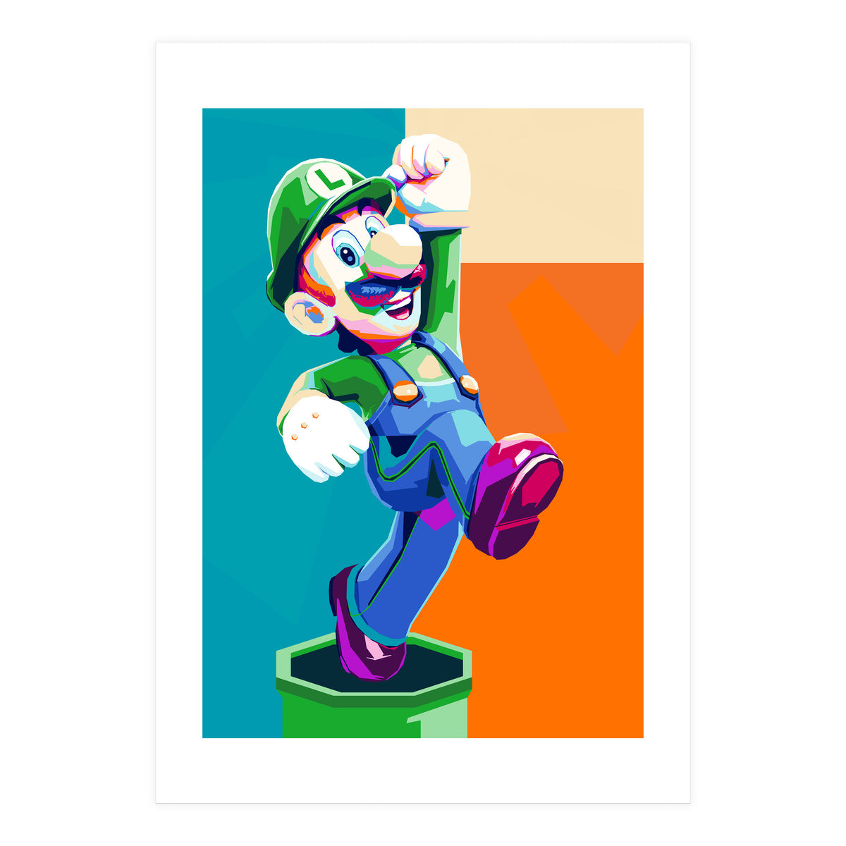 Mario Luigi Pop Art Cartoon Pop Art (Print Only)