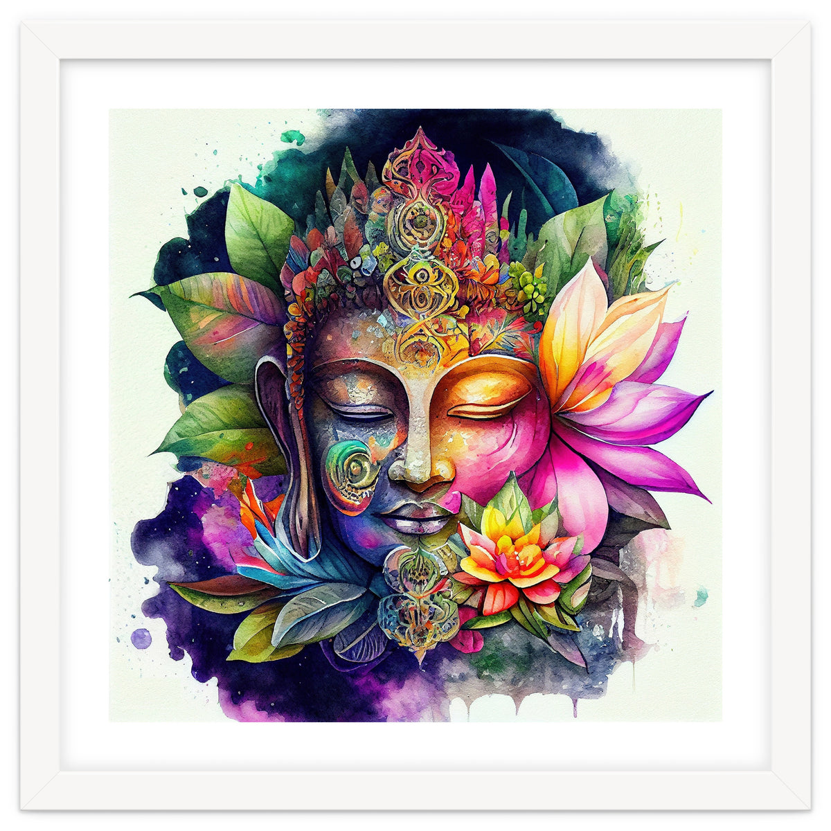 Floral Awakening Buddha