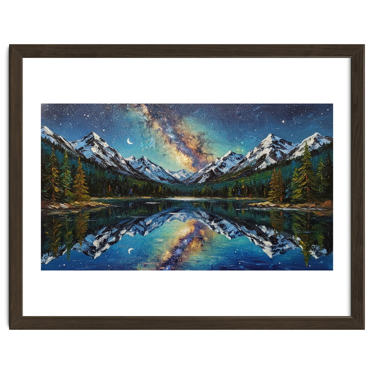 Midnight Mountain Reflection