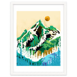 Grass Is Greener Wherever It Is Loved Positivity Nature Landscape Snow, Winter Mountains Painting Forest, Wild Travel Adventure thumbnail
