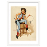 Pinup Cowgirl With A Key thumbnail