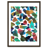 Geometric Squares Collage Colorful