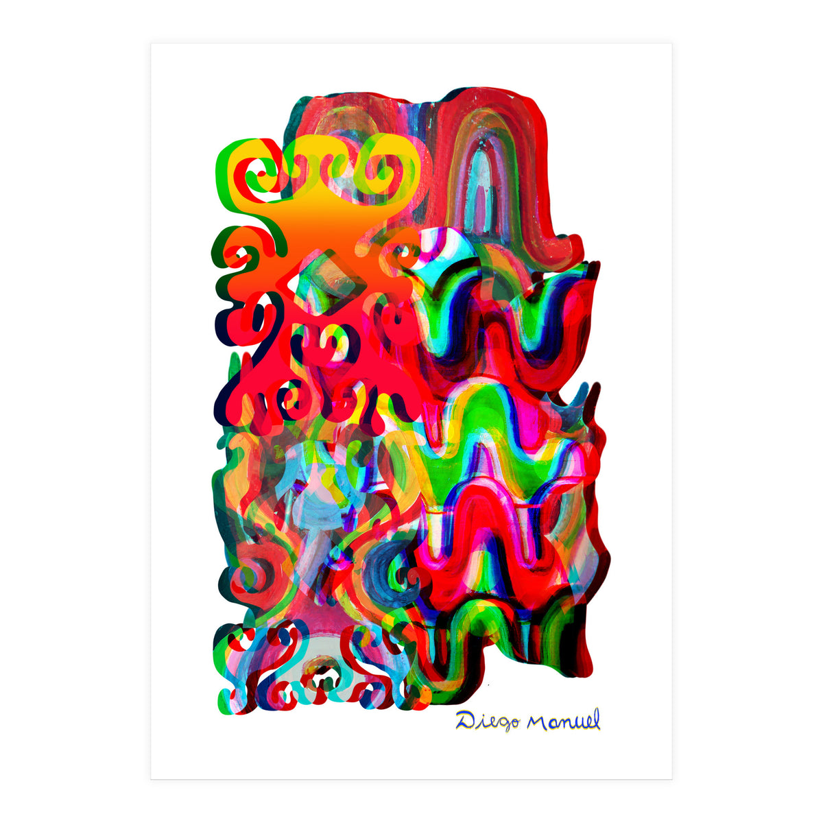 Pop Abstract Asimetrico 37 Copia (Print Only)