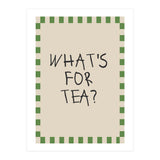 What’s For Tea, Cute Kitchen Quote Print, Playful Wall Art for Dining Spaces (Print Only) thumbnail
