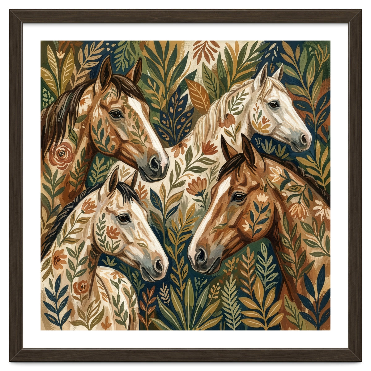 Equestrian Floral Harmony